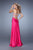 La Femme - 21458 Satin Sweetheart Sheath Dress In Pink