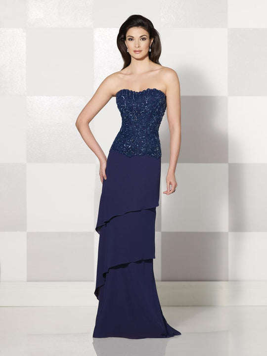 Cameron Blake by Mon Cheri - 214693 Long Dress In Navy