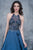 Nina Canacci - 2147 Sheer and Embellished Haltered Gown In Blue