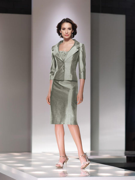 Social Occasions by Mon Cheri - 214833 Short Dress In Green