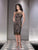 Social Occasions - 214845 Lace Illusion Bateau Neck Dress in Black