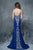 Nina Canacci - 2148 Paisley Bejeweled Trumpet Gown In Blue