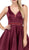 Dancing Queen - 2149 Embellished V-neck A-line Homecoming Dress