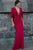 21492 Deep V-neck Jersey Sheath Dress