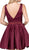 Dancing Queen - 2149 Embellished V-neck A-line Homecoming Dress
