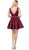 Dancing Queen - 2149 Embellished V-neck A-line Homecoming Dress