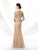 Ivonne D - Lace Applique Quarter Sleeve Gown 214D59