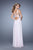 La Femme - 21502 Sleeveless V-neck A-line Dress In Pink