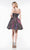 Colors Dress - 2150 Plunging V-Neck A-Line Short Dress