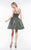 Colors Dress - 2150 Plunging V-Neck A-Line Short Dress