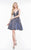 Colors Dress - 2150 Plunging V-Neck A-Line Short Dress