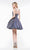 Colors Dress - 2150 Plunging V-Neck A-Line Short Dress