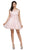 Dancing Queen - 2153 Illusion Jewel Floral A Line Cocktail Dress