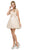 Dancing Queen - 2153 Illusion Jewel Floral A Line Cocktail Dress