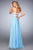 La Femme - 21545 Lace Sweetheart A-line Dress In Cloud Blue