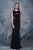 Nina Canacci - 2155 Sleeveless Sequined Sheath Gown In Black