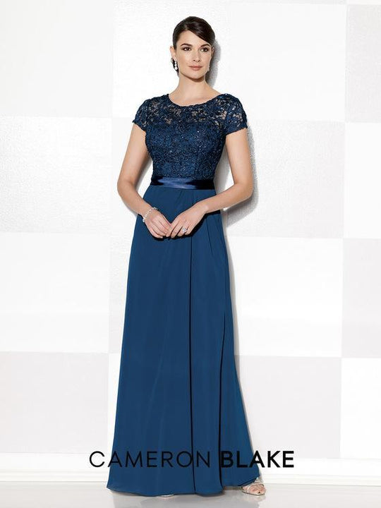 CAMERON BLAKE BY MON CHERI - 215625 EVENING DRESS in Blue