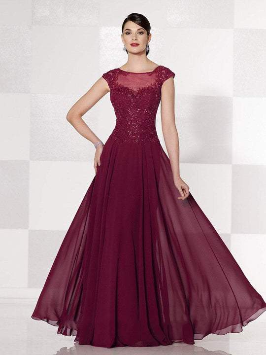 Cameron Blake by Mon Cheri - 215626 Dress in Garnet