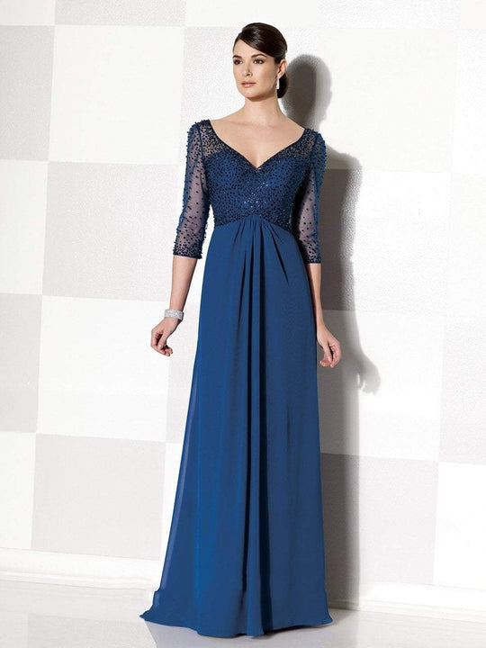 Cameron Blake by Mon Cheri - 215628W Dress in Blue