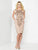 Social Occasions - Two-Piece Embroidered Bateau Neck Dress 215804  in Neutral