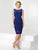 Mon Cheri 215808 Two-Piece Square Neck Dress - 1 pc Royal Blue in Royal Blue