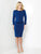 Social Occasions - 215816 Two-Piece Beaded Bateau Neck Dress in Blue