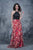 Nina Canacci - 2158 Halter Neck Sequined and Printed Gown In Black and Print