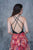 Nina Canacci - 2158 Halter Neck Sequined and Printed Gown In Black and Print