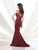 Montage - Beaded Illusion Bateau Neck Dress 215901