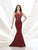 Montage - Beaded Illusion Bateau Neck Dress 215901