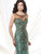 Montage by Mon Cheri - Taffeta Long Trumpet Gown 215911 In Brown and Green