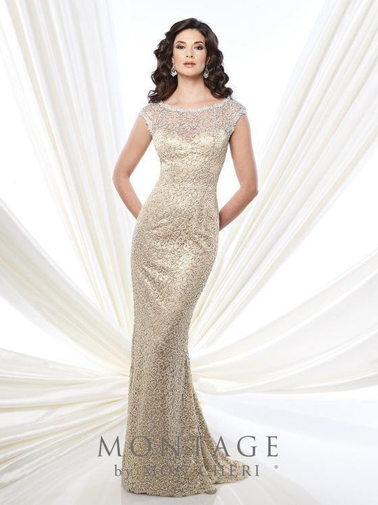 MONTAGE BY MON CHERI - 215912 DRESS IN Neutral