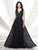 Montage - Lace V-Neck Sleeveless Dress 215915 in Black
