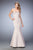 La Femme - 21591 Strapless Sweetheart Mermaid Dress In Neutral