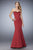 La Femme - 21591 Strapless Sweetheart Mermaid Dress In Red
