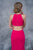 Nina Canacci - 2159 High Halter Cutout Sheath Gown In Pink