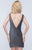 Nina Canacci - 216 Fitted Low V Back Sleeveless Cocktail Dress In Gray