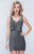 Nina Canacci - 216 Fitted Low V Back Sleeveless Cocktail Dress In Gray