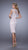 La Femme - Fitted Cap Sleeves Cocktail Dress in Nude