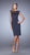 La Femme - Fitted Cap Sleeves Cocktail Dress in Blue