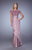 La Femme - 21620 Elegant Lace Ruffle Accent Evening Gown In Purple