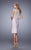 La Femme - 21633 Embroidered Lace Cocktail Dress In Neutral