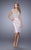 La Femme - 21633 Embroidered Lace Cocktail Dress In Neutral