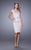 La Femme - Off-Shoulder Peplum Cocktail Dress 21637 in Neutral