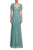 La Femme - Charming Lace Long Evening  Dress 21657 - 2 pcs Nude in Sizes 6 and 10 and 1 pc Meadow in Size 14 Available