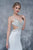 Nina Canacci - 2165 Embellished V-neck Sheath Dress In White