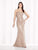 Mon Cheri 216683 Strapless Lace Sheath Dress In Neutral