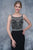 Nina Canacci - 2166 Bejeweled Illusion Bateau Sheath Dress In Black