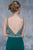 Nina Canacci - 2166 Bejeweled Illusion Bateau Sheath Dress In Green