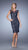 La Femme - 21687 Beaded Lace Cocktail Dress In Navy